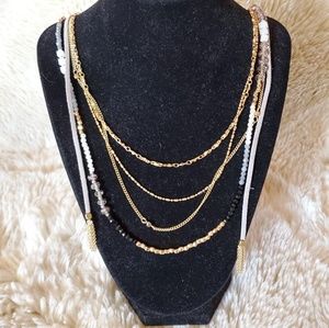 Free Press drawing beaded necklace